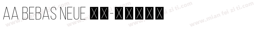 AA bebas neue 普通字体转换